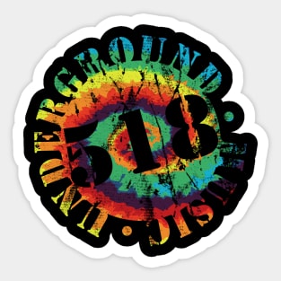 518 Tie Dye Circle Sticker